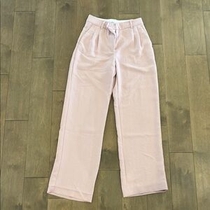 Light Pink Pleated Trousers